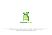 Healthy Menu - Diet Logo Template