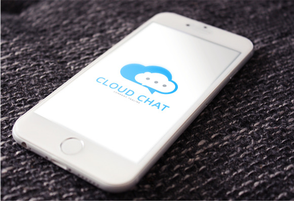 Cloud Chat Logo Design Template in Logo Templates - product preview 3