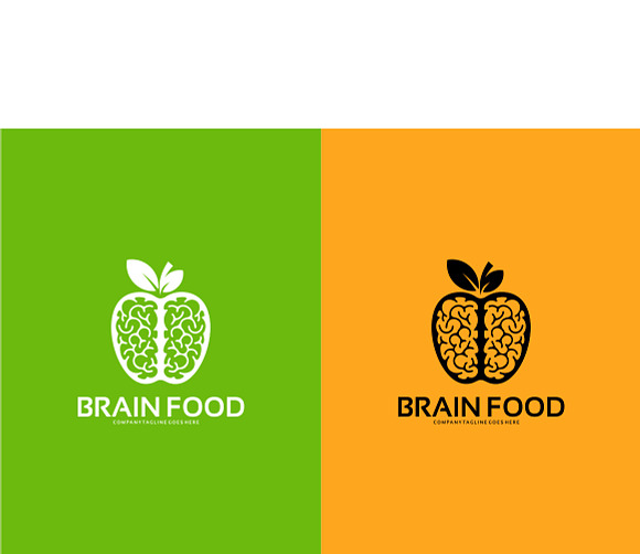Healty Brain Food Logo Template in Logo Templates - product preview 3