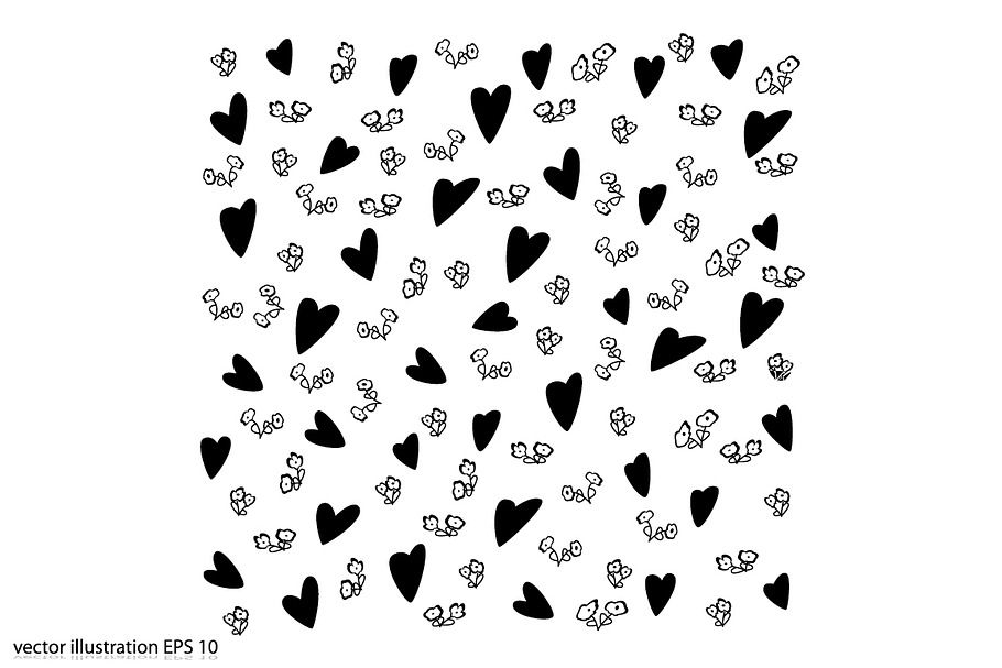 background with hearts in Patterns - product preview 8