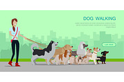 Dog Walking Banner
