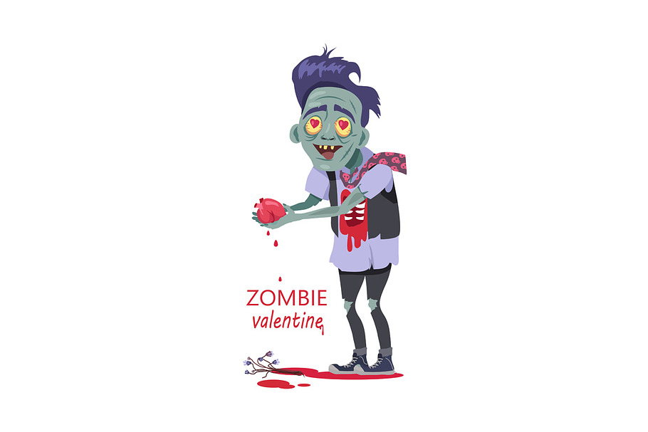 Zombie Valentine Man in Illustrations - product preview 8