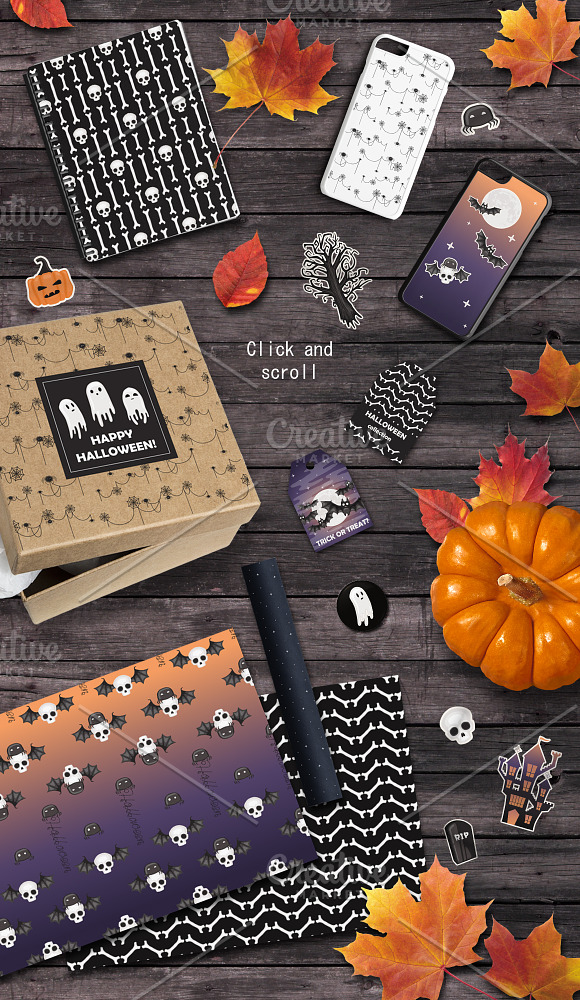 Happy Halloween! Design KIT in Illustrations - product preview 6
