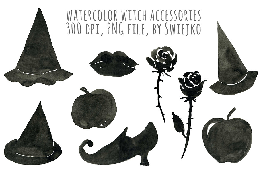 Watercolor Halloween in Illustrations - product preview 8