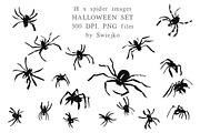 Halloween Clipart, Spiders