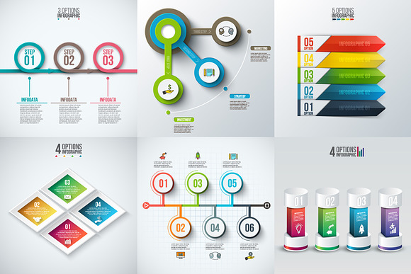 Infographic elements bundle v.02 in Presentation Templates - product preview 5