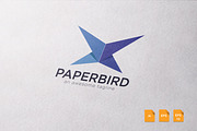 Paper Bird Logo Template