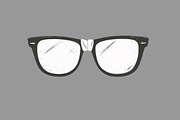 Retro Distressed Nerdy Glasses