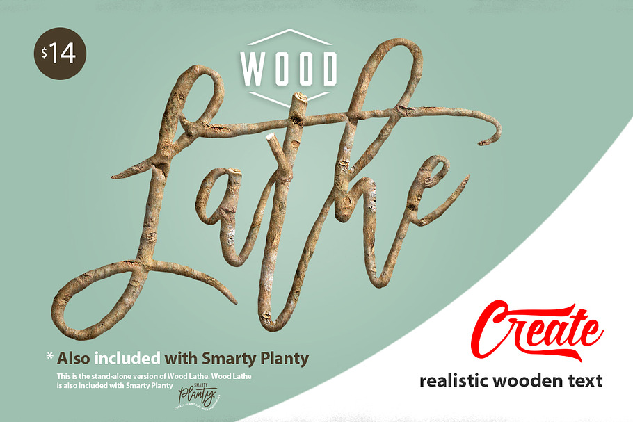 Wood Lathe - Real wood text maker