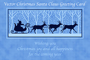 Santa Claus Xmas Greeting Card