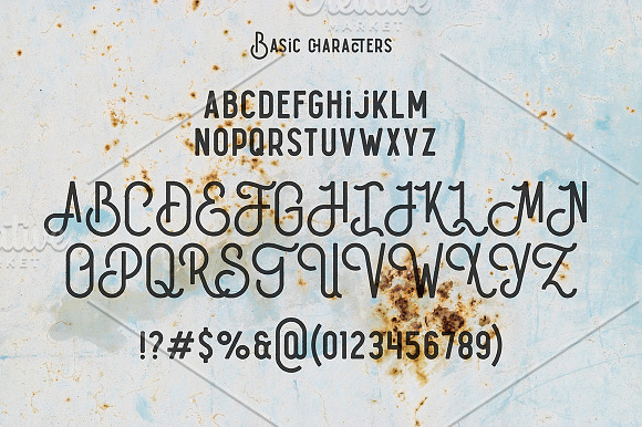 Humblest Font + Textures in Outline Fonts - product preview 1