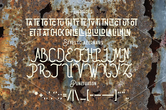 Humblest Font + Textures in Outline Fonts - product preview 5