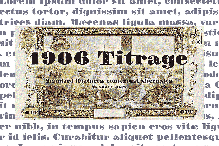 1906 Titrage OTF in Display Fonts - product preview 8