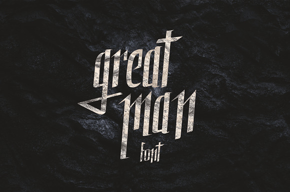 Great Man font in Blackletter Fonts - product preview 3