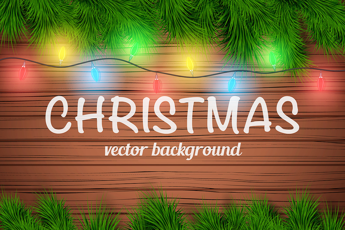 Merry Christmas background with fir in Product Mockups - product preview 8