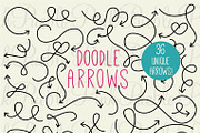 Doodle Arrows Clipart and Vectors