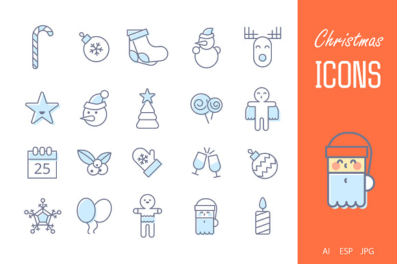New Year & Christmas lI Icons Bundle in Christmas Icons - product preview 2