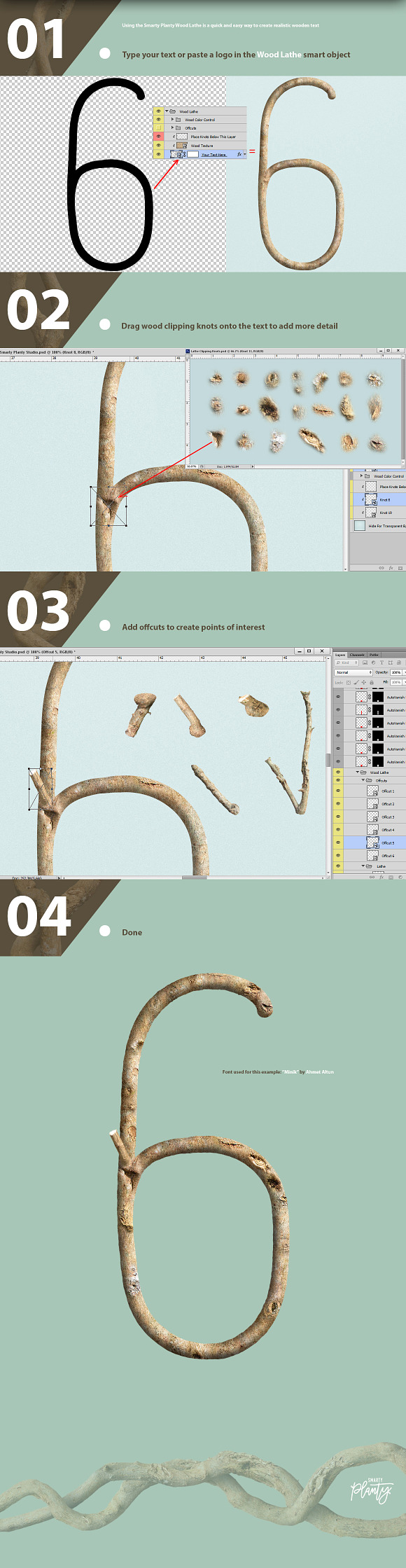 Wood Lathe - Real wood text maker in Photoshop Layer Styles - product preview 6