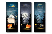 Three Halloween Background