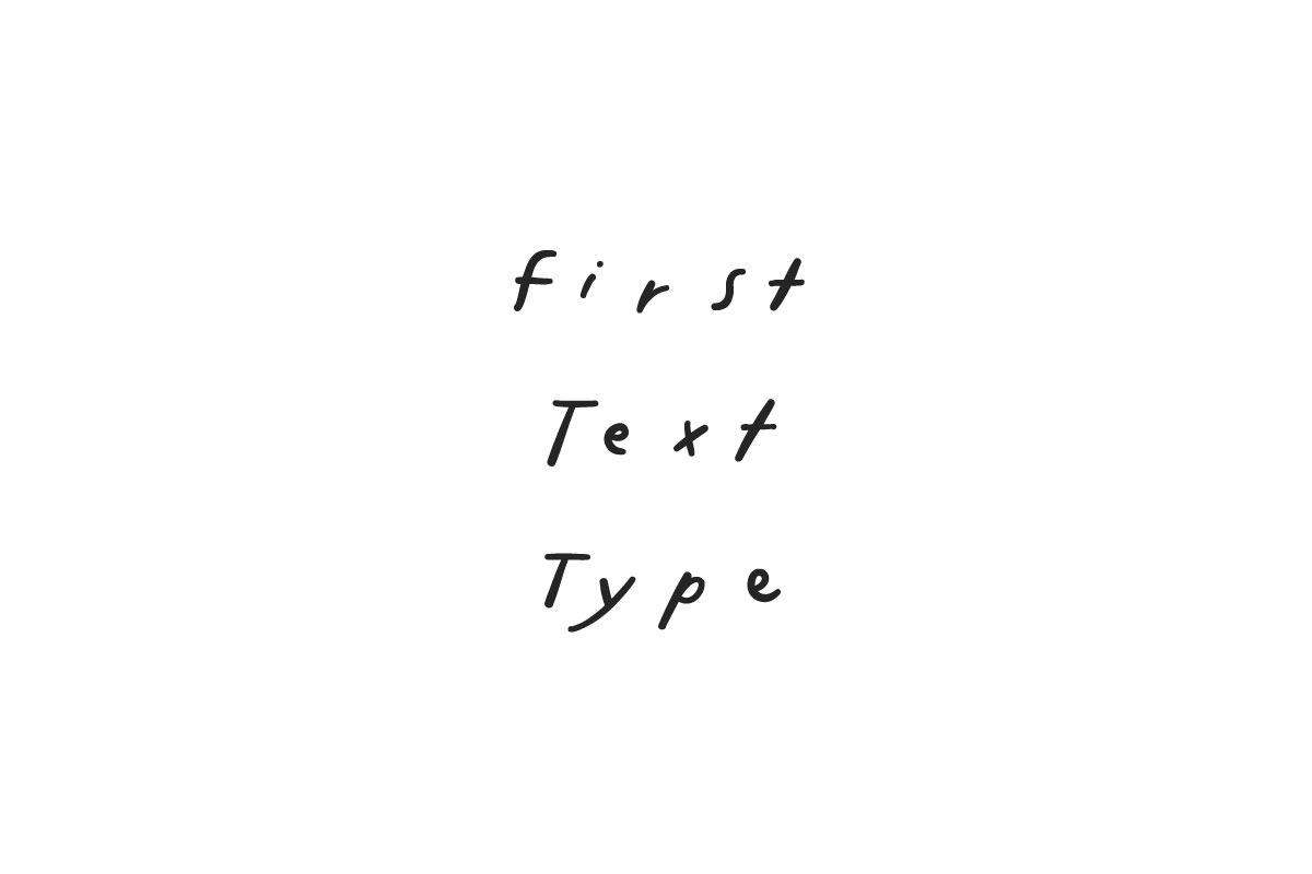 First Text in Text Fonts - product preview 8