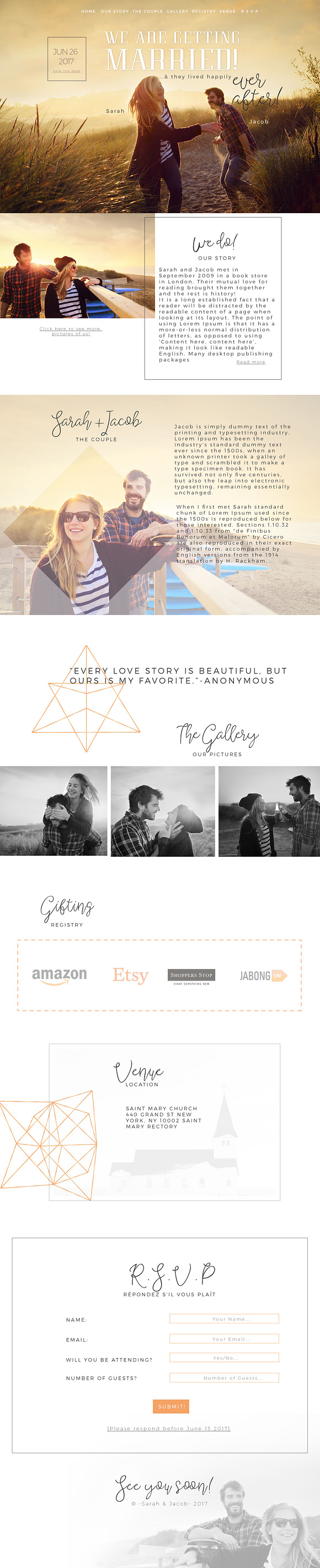 Wedding Website in Website Templates - product preview 2