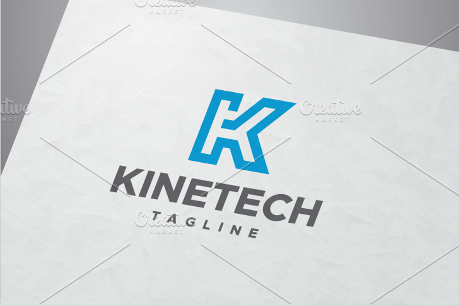 Kinetech - Letter K Logo in Logo Templates - product preview 8