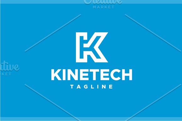 Kinetech - Letter K Logo in Logo Templates - product preview 3