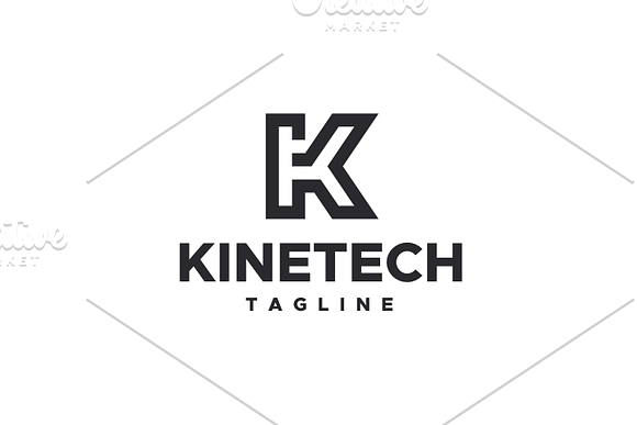 Kinetech - Letter K Logo in Logo Templates - product preview 4