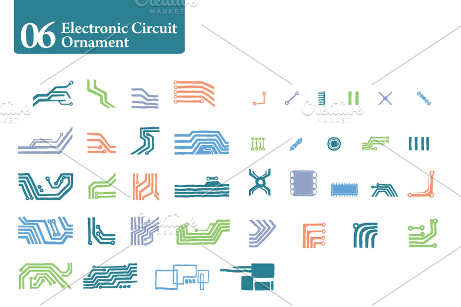Electronic Circuit Ornament [06] in Objects - product preview 8