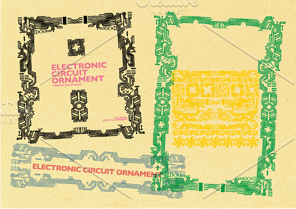 Electronic Circuit Ornament [06] in Objects - product preview 1