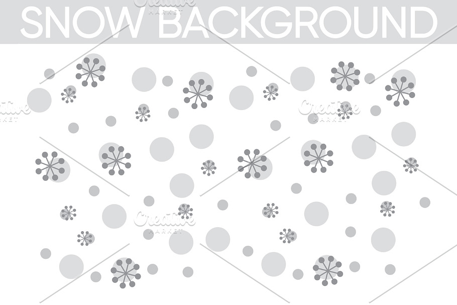 Snow Background in Patterns - product preview 8
