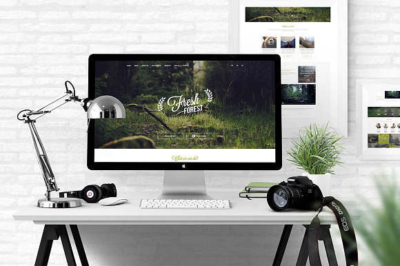 FreshForest - OnePage PSD Template in Landing Page Templates - product preview 3