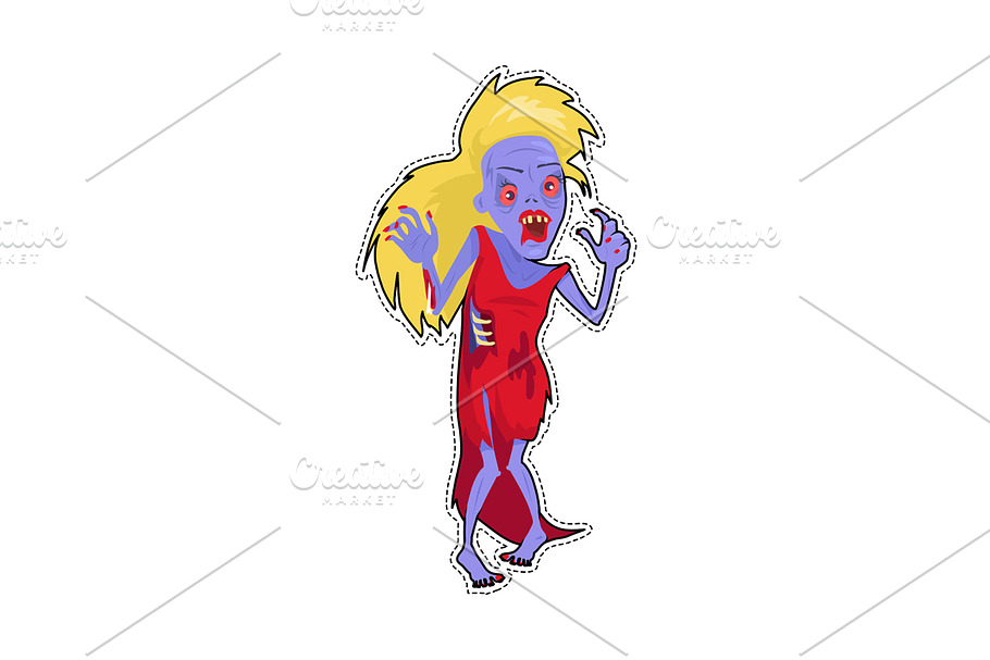 Scary Zombie Woman