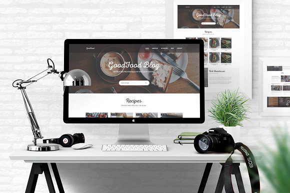 GoodFood - Blog PSD template in Website Templates - product preview 3