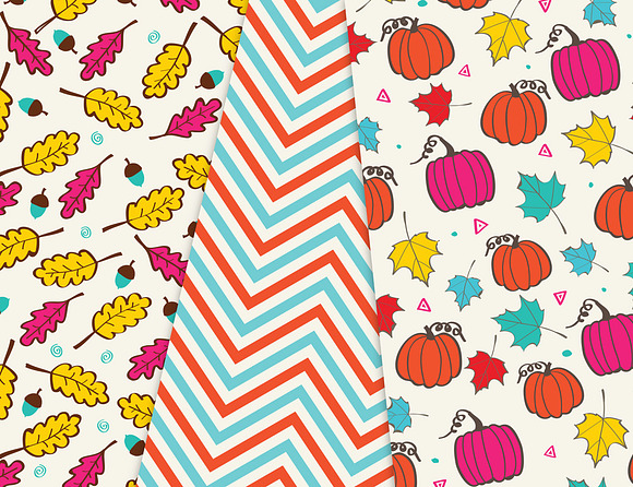Happy Fall Background Papers in Patterns - product preview 1