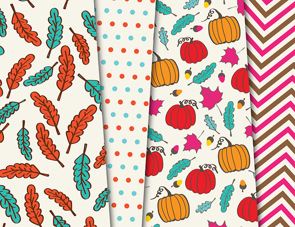 Happy Fall Background Papers in Patterns - product preview 3