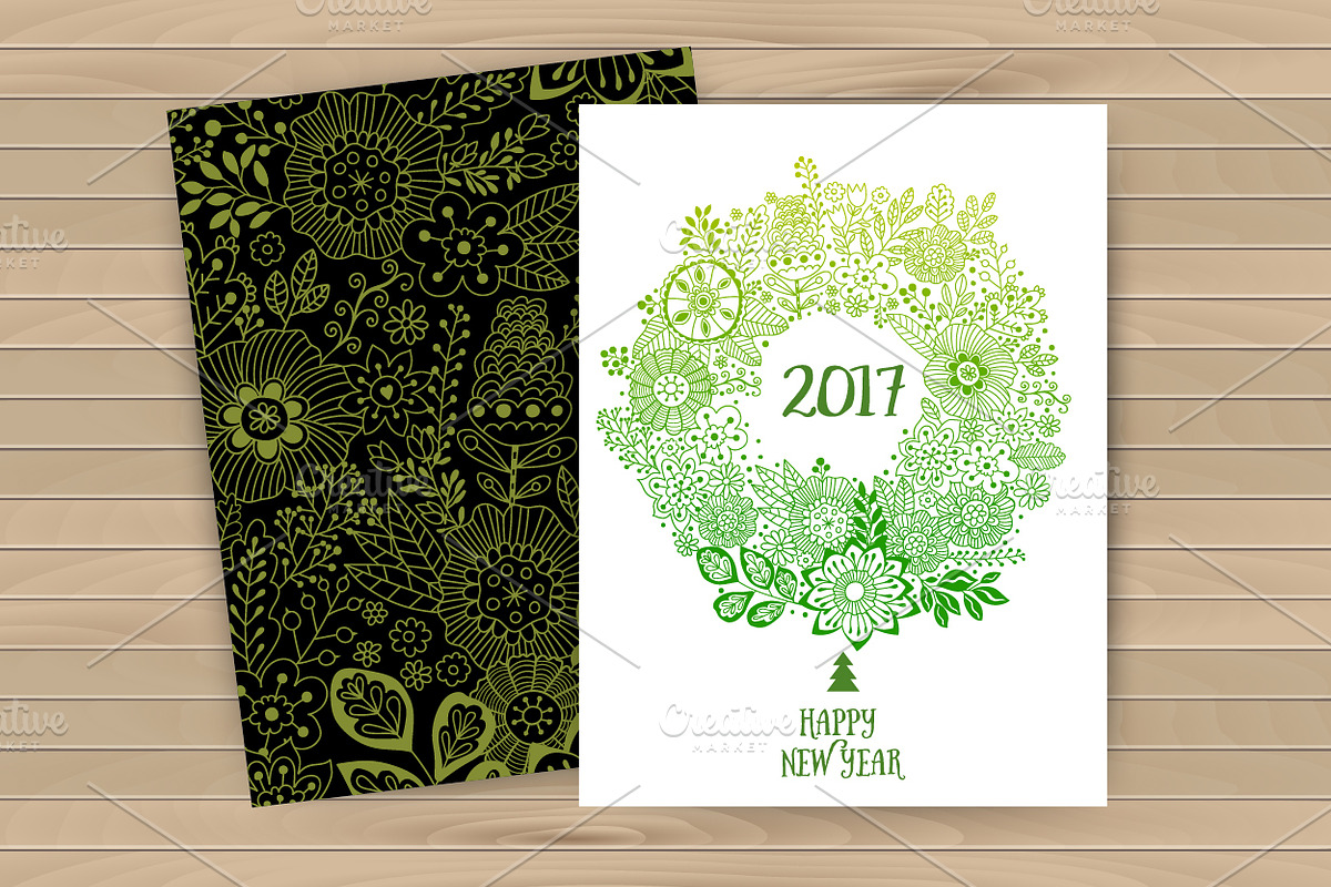 Christmas cards template in Patterns - product preview 8