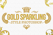 36 Gold Sparkling Style Photoshop V2