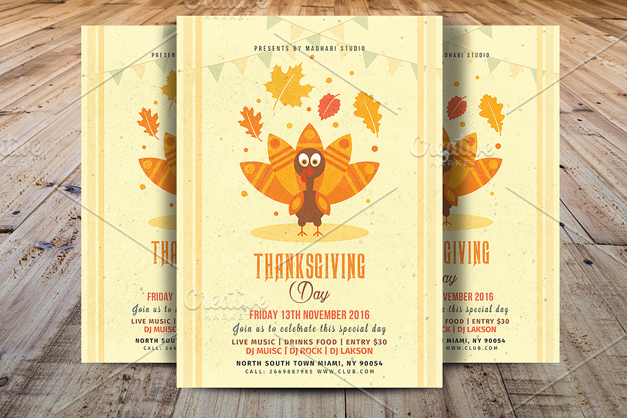 Thanksgiving Day Flyer Template V1