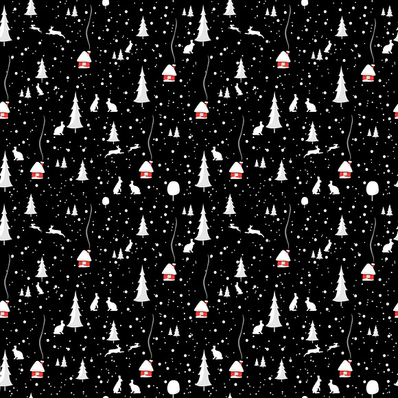 Merry christmas rabbit in Patterns - product preview 7