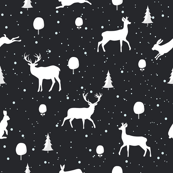 Seamless Christmas pattern in Patterns - product preview 1
