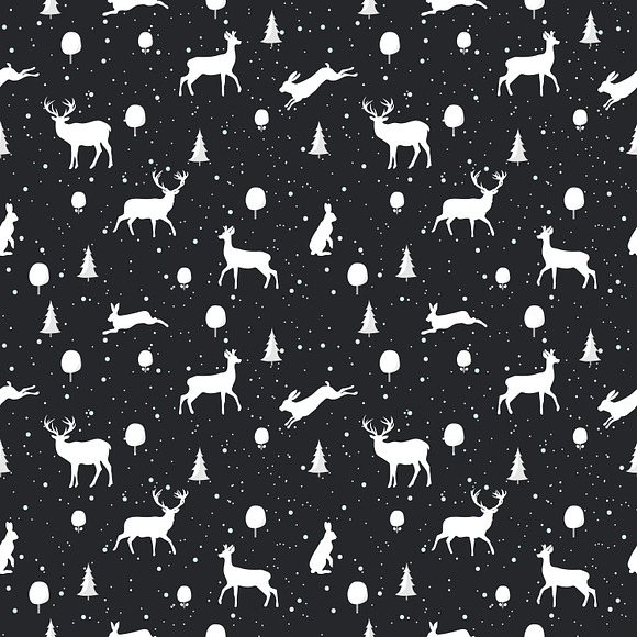 Seamless Christmas pattern in Patterns - product preview 2