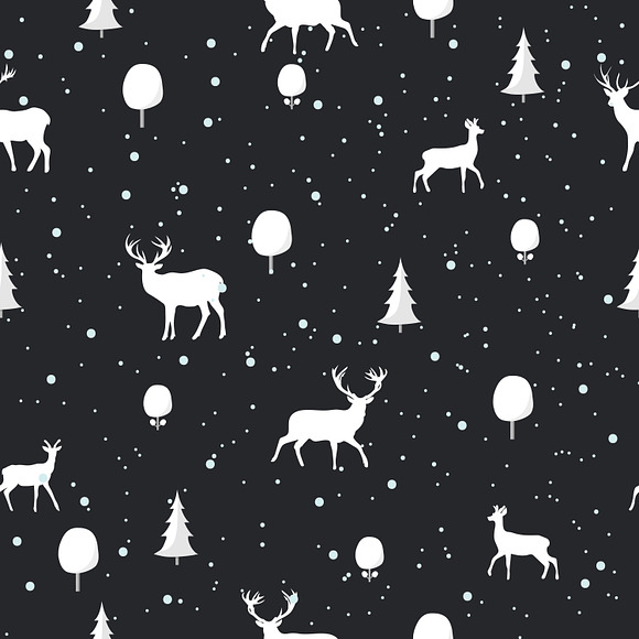 Seamless Christmas pattern in Patterns - product preview 3