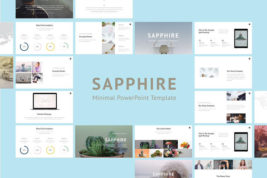 Saphhire Minimal PowerPoint in PowerPoint Templates - product preview 8