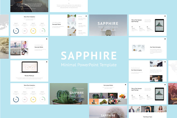 Saphhire Minimal PowerPoint in PowerPoint Templates - product preview 6
