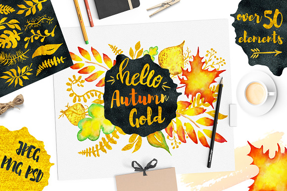 70%OFF Autumn Fall Bundle 10in1  in Illustrations - product preview 2