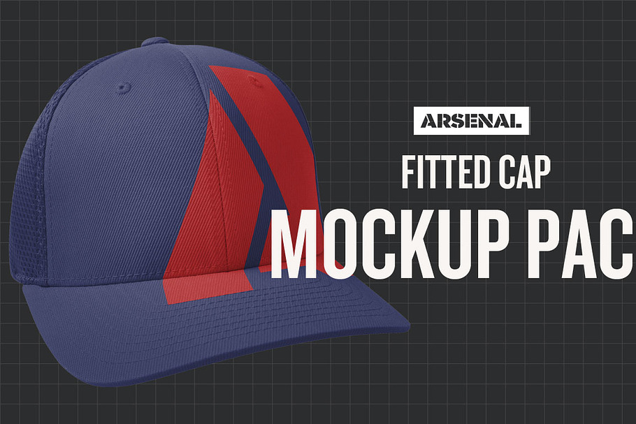 Fitted Cap Mockup Template Pack in Product Mockups - product preview 8