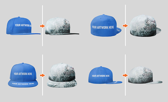 Fitted Cap Mockup Template Pack in Product Mockups - product preview 2