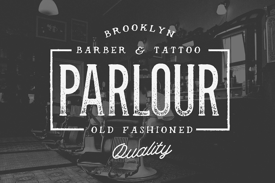Parlour - Vintage Serif in Tattoo Fonts - product preview 8