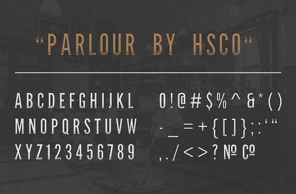 Parlour - Vintage Serif in Tattoo Fonts - product preview 2